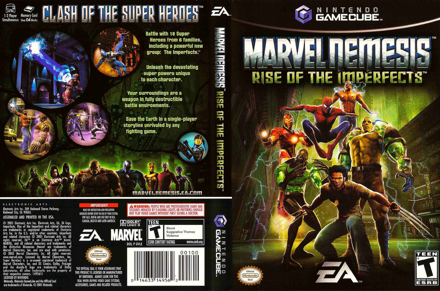 Marvel Nemesis Rise Of The Imperfects ISO
